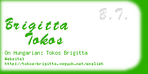 brigitta tokos business card